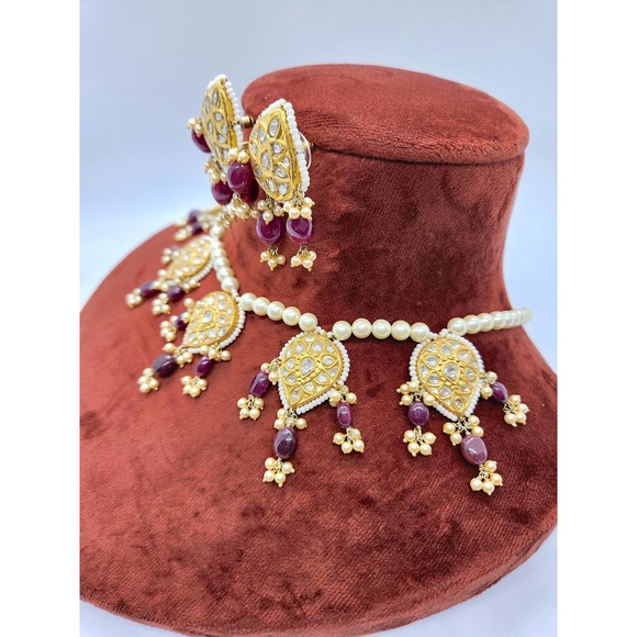 22kt Ruby Diamond Necklace - Picture 3 of 6